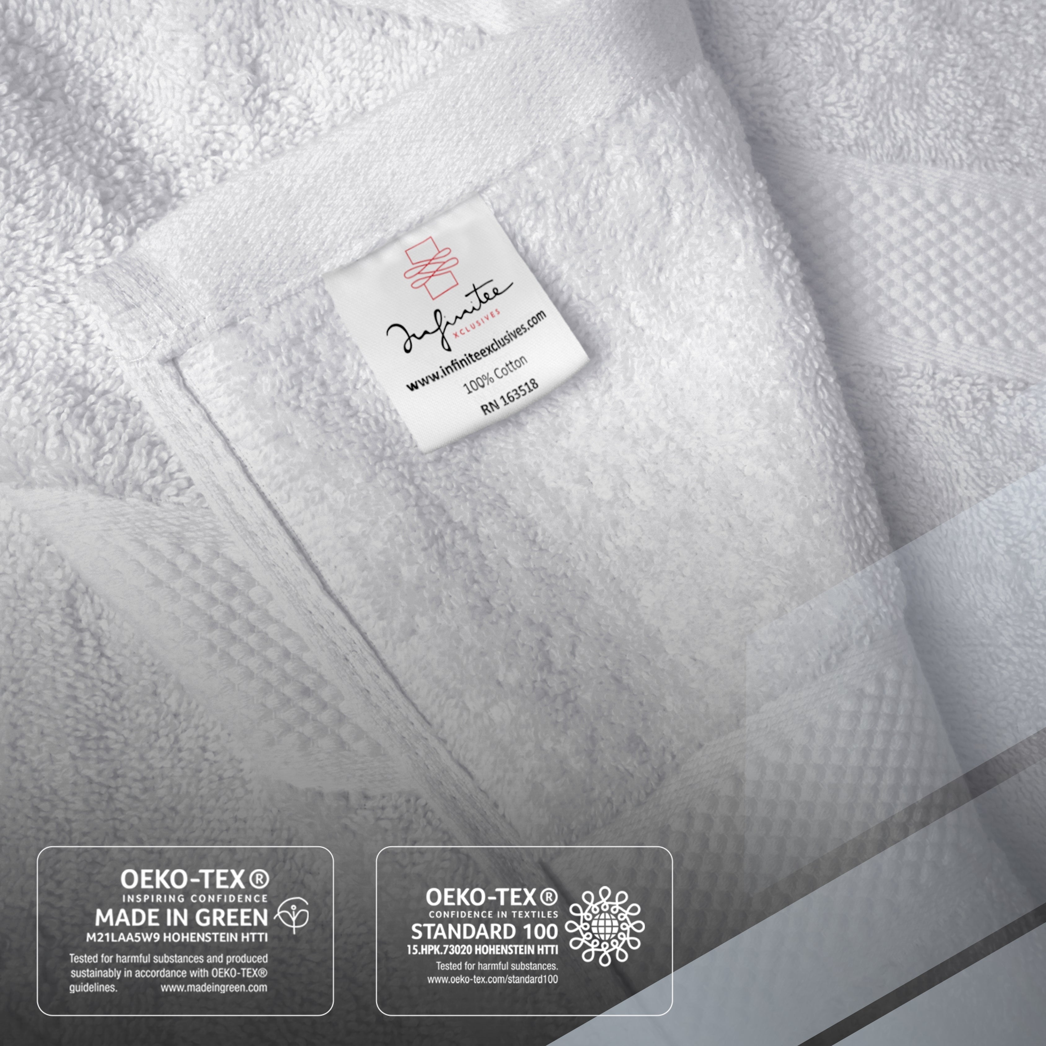 Premium Bath Towels for Bathroom Set of 4 (70x140 cm), 100% Soft Ring-Spun Cotton Bathroom Towels, Quick Dry, Durable, Ideal for Daily Use - Serene Teal