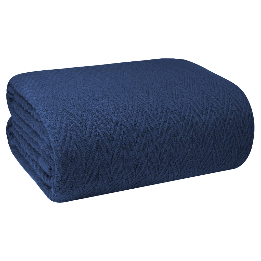 Infinitee Xclusives 100% Cotton Thermal Blanket- Soft Cozy Premium Bre