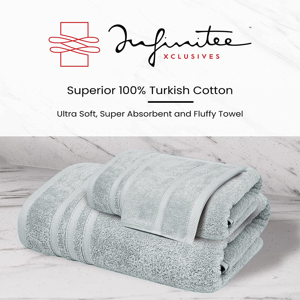 Infinitee Xclusives Premium White Bath Sheets Towels for Adults 2
