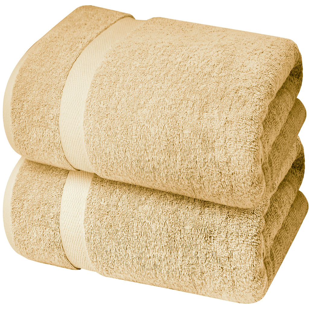 Premium Bath Sheets – Pack of 2, 35x70 Inches Large Bath Sheet Towel - 100%  Cotton Ultra Soft and Absorbent Oversized Towels for Bathroom, Hotel & Spa