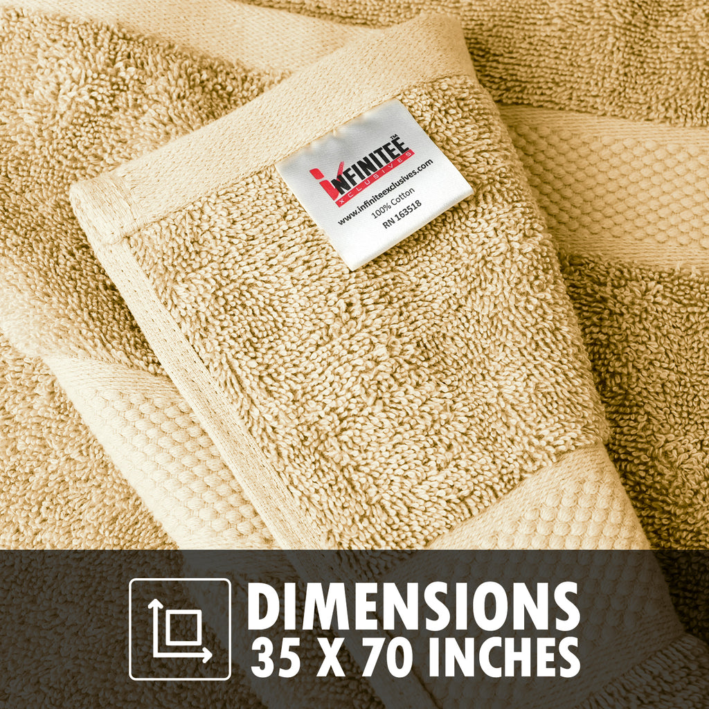 Infinitee Xclusives Premium White Bath Sheets Towels for Adults – 2 Pack  Extra Large Bath Towels 35x70-100% Soft Cotton, Absorbent Oversized  Bathroom