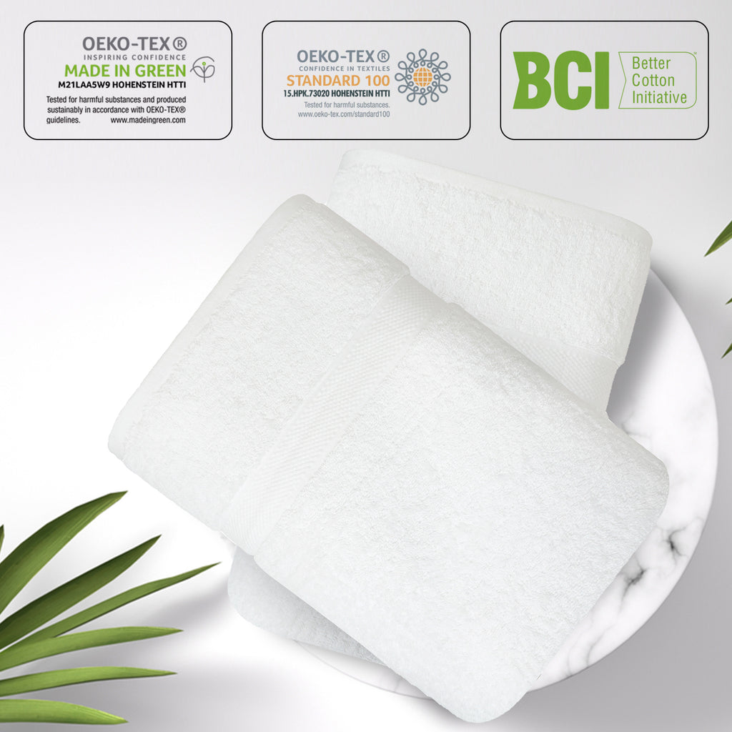 1pc Pure Cotton Thickened Bath Sheet 130g 35 75cm 13 78 29 53in
